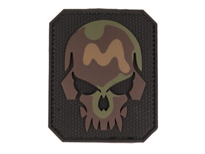 Nášivka na suchý zip SKULL 3D TARN