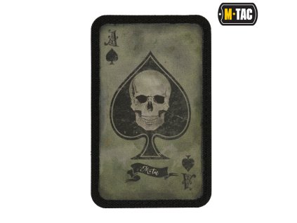 Nášivka Ace of Spades na suchý zip G/B