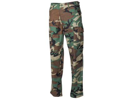 Kalhoty US BDU woodland RIPSTOP 100% bavlna