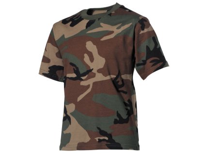 Tričko woodland dětské