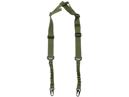 Popruh dvoubodový BUNGEE oliv