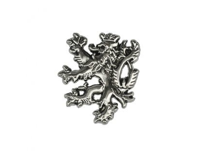 Odznak Český lev - stříbrný-šedý