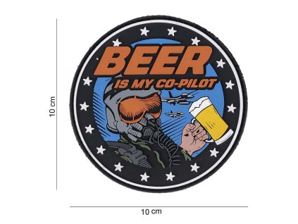 Nášivka 3D PVC Beer is my Co-pilot