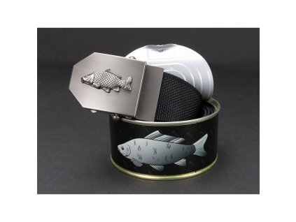 Textilní opasek rybářský Kapr - černý + DÁRKOVÉ BALENÍ