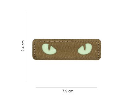 Nášivka Laser Cut patch Cat Eyes coyote