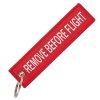Přívěšek "REMOVE BEFORE FLIGHT" červený