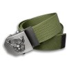 Textilní opasek lovecký Jelen Hubert - olivový