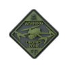 Nášivka DRONE ZONE PVC - suchý zip olive