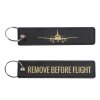Přívěšek "REMOVE BEFORE FLIGHT" černý