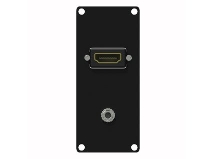 CASY152/B Konektorový modul 1x HDMI + 1x Jack 3,5mm CAYMON