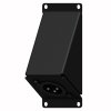 CASY124/B Konektorový modul s XLR(M) černý CAYMON