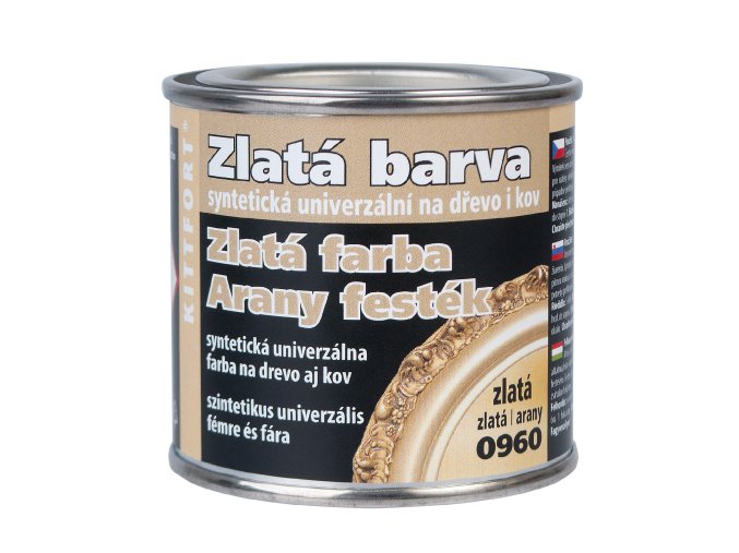 Dekorativní syntetická barva zlatá
