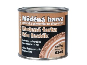 Dekorativní syntetická barva měděná