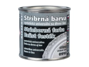 Dekorativní syntetická barva stříbrná