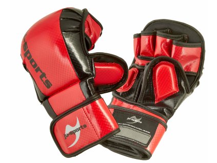 mma 6232200 carbon allkampf handschutz red 1