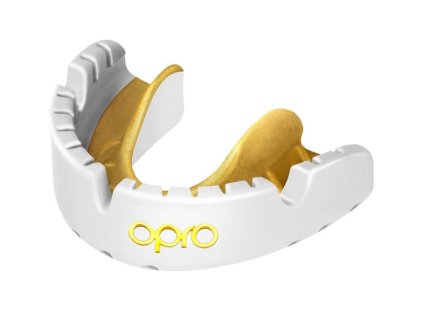 opro gold bracers white