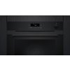 649 3 iq300 vestavna trouba s pridavnou parou 60 x 60 cm deep black inox siemens hr232geb3
