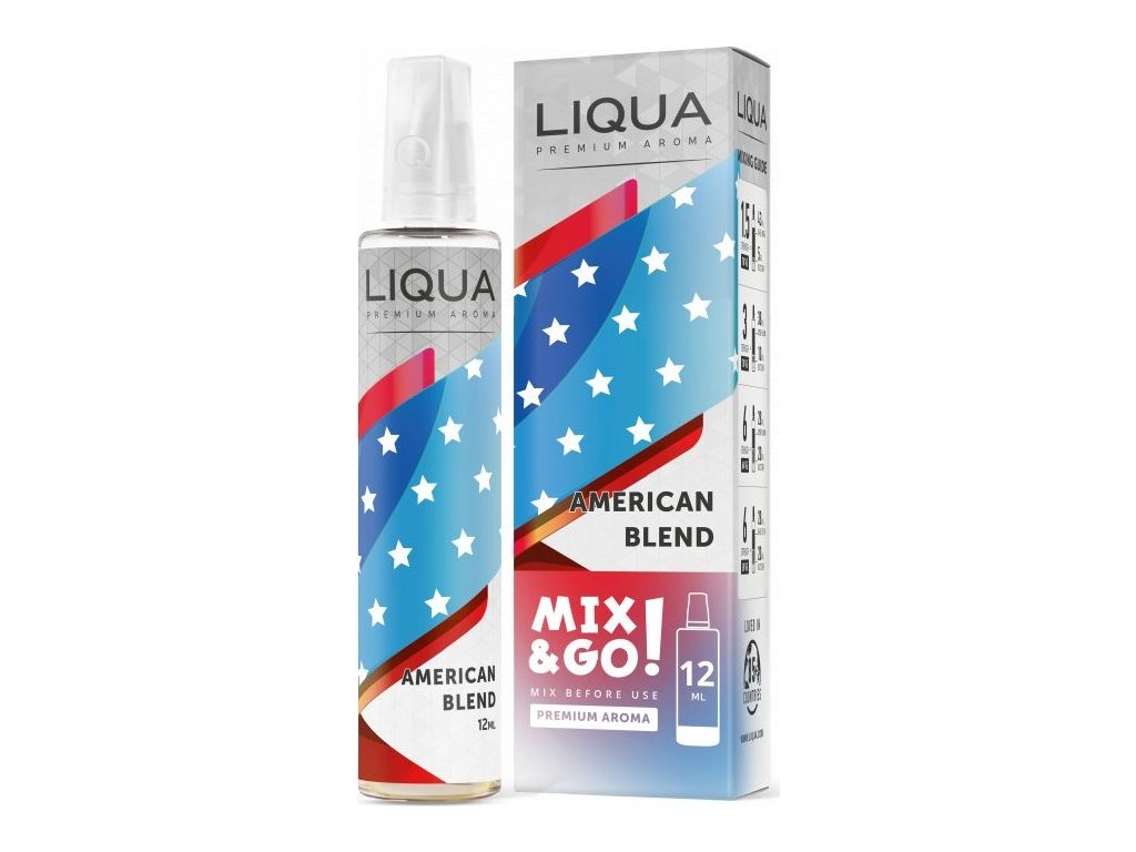 Příchuť Liqua Mix&Go 12ml American Blend
