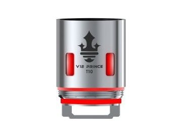 Smok TFV12 Prince V12 - T10 žhavicí hlava 0,12ohm Red Light