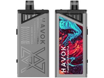 uwell havok v1 pod 65w grip full kit 1800mah silver