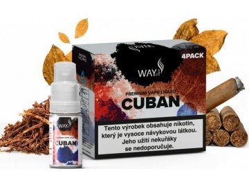 Liquid WAY to Vape 4Pack Cuban 4x10ml-6mg