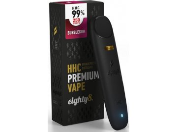 Eighty8 HHC Vaporizační pero, 99% HHC Vape Bubblegum 0,5ml