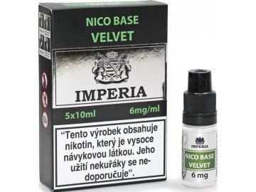 27811 nikotinova baze imperia velvet pg20 vg80 5x10ml 6mg
