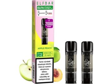 elf bar elfa pods cartridge 2pack apple peach 20mg