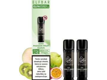 28601 elf bar elfa pods cartridge 2pack kiwi passion fruit guava 20mg