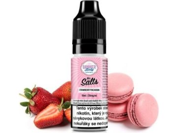 liquid dinner lady nic salt strawberry macaroon 10ml 20mg