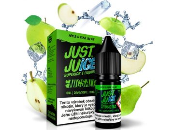 liquid just juice salt apple pear on ice 10ml 11mg