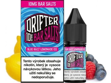 liquid drifter bar salts blue razz lemonade ice 10ml 10mg