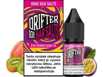 liquid drifter bar salts kiwi passionfruit guava ice 10ml 10mg