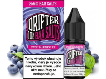 liquid drifter bar salts sweet blueberry ice 10ml 20mg