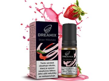 liquid dreamix jahodovy milkshake straw milkshake 10ml 12mg