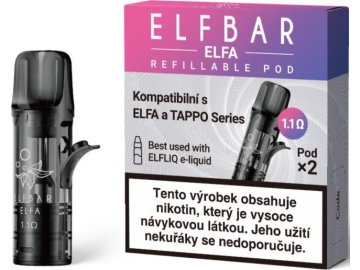elf bar elfa empty pods cartridge 11ohm 2pack