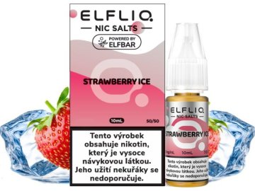 liquid elfliq nic salt strawberry ice 10ml 20mg