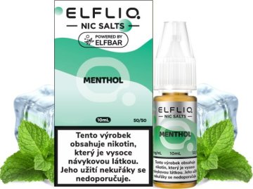 liquid elfliq nic salt menthol 10ml 10mg