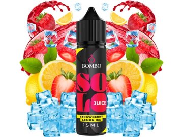 prichut bombo solo juice sv 15ml strawberry lemon ice ledova jahoda s citronem