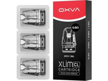 oxva xlim cl pod top fill cartridge 06ohm 3ml 3pack