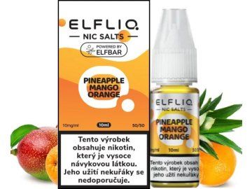 liquid elfliq nic salt pineapple mango orange 10ml 10mg
