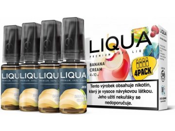 Liquid LIQUA CZ MIX 4Pack Banana Cream 10ml-6mg