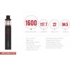 smoktech vape pen v2 elektronicka cigareta 1600mah red