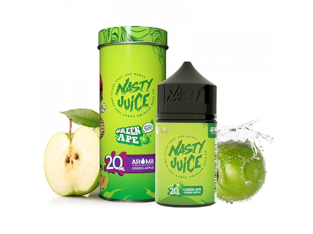 Příchuť Nasty Juice S&V: Green Ape (Zelené jablko) 20ml