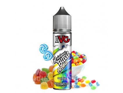 Příchuť IVG S&V: Menthol Rainbow Blast (Chladivé sladké bonbony) 18ml