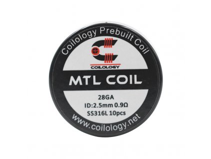 Předmotané spirálky Coilology MTL Series - MTL SS316L (0,9ohm) (10ks)