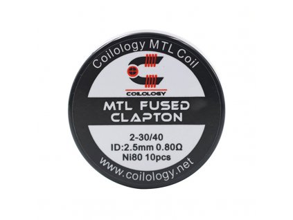 Předmotané spirálky Coilology MTL Series - MTL Fused Clapton Ni80 (0,8ohm) (10ks)