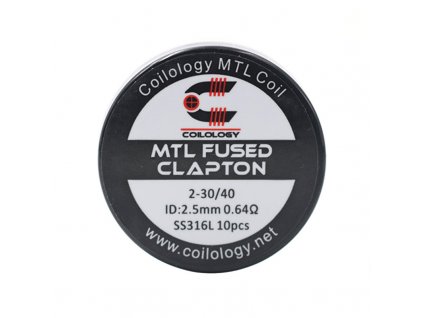 Předmotané spirálky Coilology MTL Series - MTL Fused Clapton SS316L (0,64ohm) (10ks)