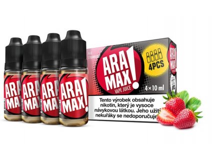 E-liquid ARAMAX 4Pack Max Strawberry 4x10ml