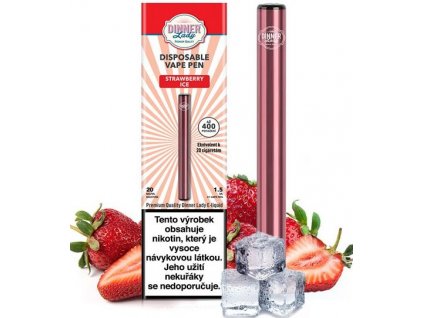 Dinner Lady Vape Pen elektronická cigareta Strawberry Ice 20mg